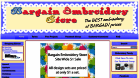 What Bargainembstore.com website looked like in 2019 (4 years ago)