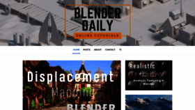 What Blenderdaily.com website looked like in 2019 (4 years ago)