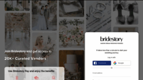 What Bridestory.com website looked like in 2019 (4 years ago)