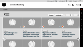What Bundestag.de website looked like in 2019 (6 years ago)