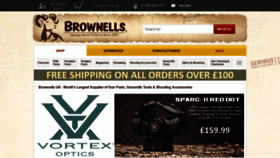 What Brownells.co.uk website looked like in 2019 (4 years ago)