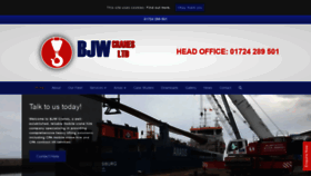 What Bjwcranehire.co.uk website looked like in 2019 (4 years ago)