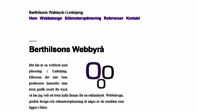 What Berthilson.se website looked like in 2019 (4 years ago)