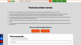 What Bestsimilar.com website looked like in 2019 (4 years ago)