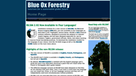 What Blueoxforestry.com website looked like in 2019 (4 years ago)
