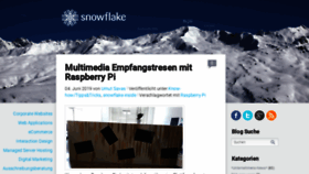 What Blog.snowflake.ch website looked like in 2019 (4 years ago)
