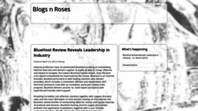 What Blogsnroses.com website looked like in 2019 (4 years ago)
