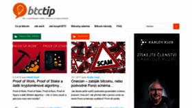 What Btctip.cz website looked like in 2019 (4 years ago)