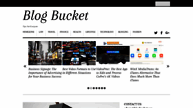 What Blogbucket.org website looked like in 2019 (4 years ago)