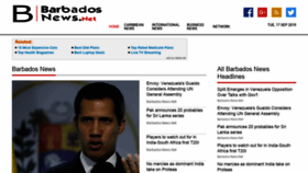 What Barbadosnews.net website looked like in 2019 (4 years ago)