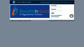 What Benefitsinhand.com website looked like in 2019 (4 years ago)