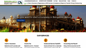 What Balakrishnaandco.com website looked like in 2019 (4 years ago)