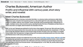What Bukowski.net website looked like in 2019 (4 years ago)