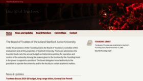What Boardoftrustees.stanford.edu website looked like in 2019 (4 years ago)
