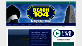What Beach104.com website looked like in 2019 (4 years ago)