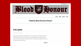 What Bloodandhonour.se website looked like in 2019 (4 years ago)