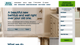 What Bathfitter.com website looked like in 2019 (4 years ago)