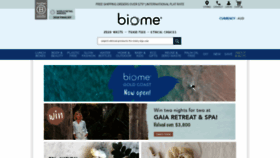 What Biome.com.au website looked like in 2019 (4 years ago)