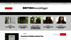 What Britishbeautyblogger.com website looked like in 2019 (4 years ago)