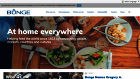 What Bunge.com website looked like in 2019 (6 years ago)