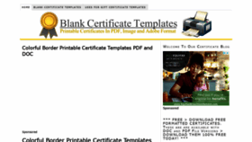 What Blankcertificates.net website looked like in 2019 (4 years ago)