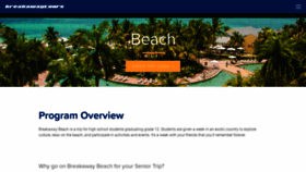What Breakawaybeach.com website looked like in 2019 (4 years ago)