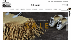 What B-luxury.pl website looked like in 2019 (4 years ago)