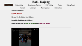What Bali-dojang.de website looked like in 2019 (4 years ago)