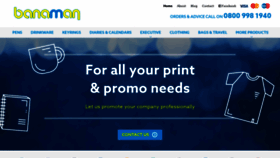 What Banaman.co.uk website looked like in 2019 (4 years ago)