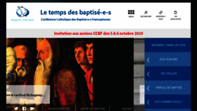 What Baptises.fr website looked like in 2019 (4 years ago)