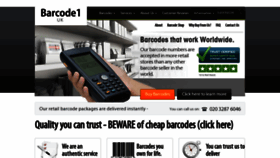 What Barcode1.co.uk website looked like in 2019 (4 years ago)