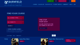 What Barnfield.ac.uk website looked like in 2019 (4 years ago)