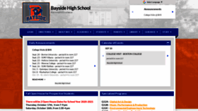 What Baysidehighschool.org website looked like in 2019 (4 years ago)