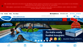 What Bazeny.cz website looked like in 2019 (4 years ago)