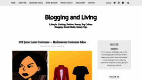 What Bloggingandliving.com website looked like in 2019 (4 years ago)