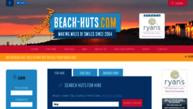 What Beach-huts.com website looked like in 2019 (4 years ago)