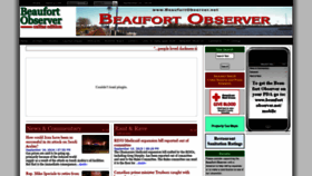 What Beaufortobserver.net website looked like in 2019 (4 years ago)