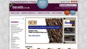 What Beads.co.uk website looked like in 2019 (4 years ago)