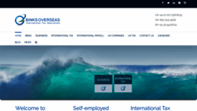 What Binksoverseas.com website looked like in 2019 (4 years ago)