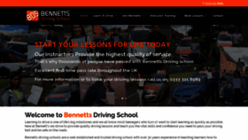 What Bennettsdrivingschools.co.uk website looked like in 2019 (4 years ago)