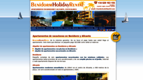 What Benidormholidayrental.com website looked like in 2019 (5 years ago)