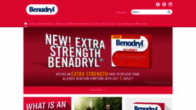 What Benadryl.ca website looked like in 2019 (4 years ago)