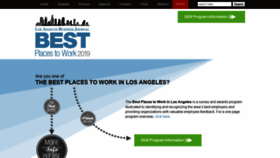 What Bestplacestoworkla.com website looked like in 2019 (4 years ago)