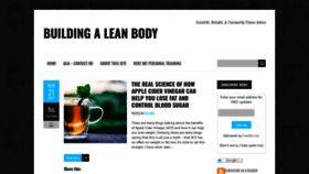 What Buildingaleanbody.com website looked like in 2019 (4 years ago)