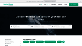 What Booksurfcamps.com website looked like in 2019 (4 years ago)