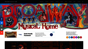 What Broadwaymusicalhome.com website looked like in 2019 (4 years ago)