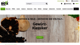 What Biova.de website looked like in 2019 (4 years ago)