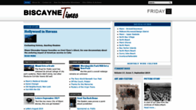 What Biscaynetimes.com website looked like in 2019 (5 years ago)
