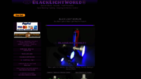 What Blacklightworld.com website looked like in 2019 (4 years ago)