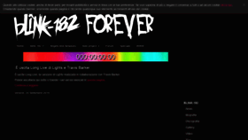 What Blink182forever.com website looked like in 2019 (4 years ago)